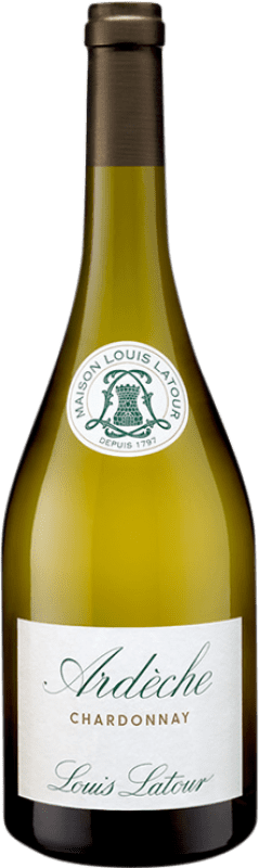 16,95 € Envio grátis | Vinho branco Louis Latour Ardèche A.O.C. Bourgogne Borgonha França Chardonnay Garrafa 75 cl