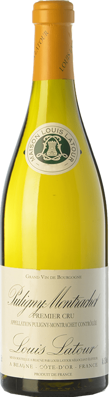 164,95 € Free Shipping | White wine Louis Latour Premier Cru Aged A.O.C. Puligny-Montrachet Burgundy France Chardonnay Bottle 75 cl