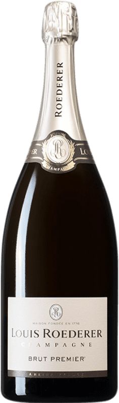 49,95 € Free Shipping | White Sparkling Wine Louis Roederer Brut 1er Premier Grand Reserve — Long Barrel-Aged A.O.C. Champagne Champagne France Pinot Noir, Chardonnay, Pinot Meunier Imperial-Mathusalem Bottle 6 L