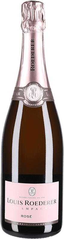 97,95 € Envio grátis | Espumante rosé Louis Roederer Rosé Brut A.O.C. Champagne Champagne França Pinot Preto, Chardonnay Garrafa 75 cl