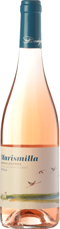 15,95 € 免费送货 | 玫瑰酒 Luis Pérez Marismilla I.G.P. Vino de la Tierra de Cádiz 安达卢西亚 西班牙 Tintilla de Rota 瓶子 75 cl