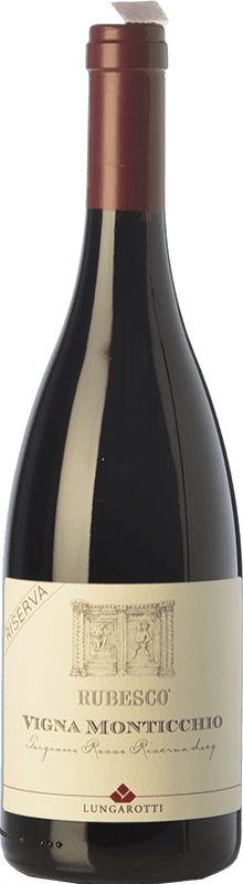 43,95 € Free Shipping | Red wine Lungarotti Rubesco Vigna Monticchio Reserve D.O.C.G. Torgiano Rosso Riserva Umbria Italy Sangiovese, Canaiolo Bottle 75 cl