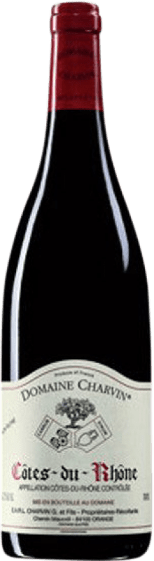 18,95 € Spedizione Gratuita | Vino rosso Charvin A.O.C. Côtes du Rhône Rhône Francia Syrah, Monastrell, Grenache Tintorera, Carignan Bottiglia 75 cl