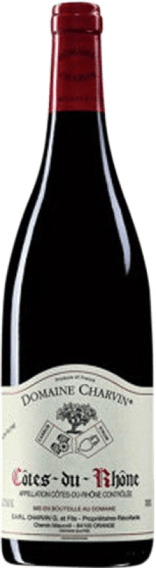 18,95 € Spedizione Gratuita | Vino Rosso Domaine Charvin A.O.C. Côtes du Rhône Rhône Francia Syrah, Garnacha — Grenache, Monastrell, Cariñena — Carignano 75 cl