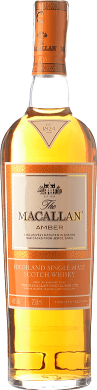 545,95 € Kostenloser Versand | Single Malt Whisky Macallan Amber Hochland Großbritannien 70 cl