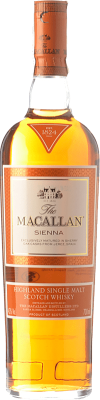 558,95 € Envío gratis | Whisky Single Malt Macallan Sienna Highlands Reino Unido Botella 70 cl