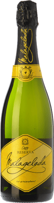 14,95 € Spedizione Gratuita | Spumante Bianco Malagelada Chardonnay Brut Nature Riserva D.O. Cava Catalogna Spagna Macabeo, Xarel·lo, Chardonnay, Parellada 75 cl