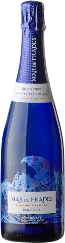 24,95 € 送料無料 | 白スパークリングワイン Mar de Frades ブルットの自然 D.O. Rías Baixas ガリシア スペイン Albariño ボトル 75 cl