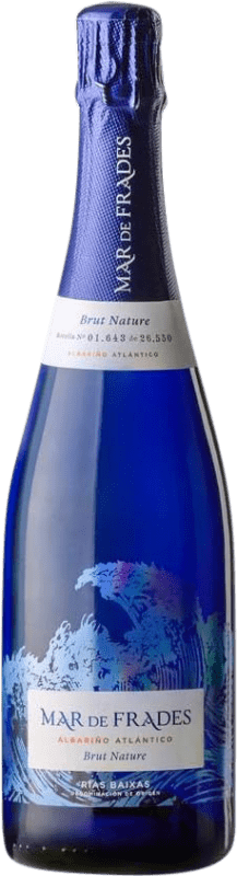 26,95 € Kostenloser Versand | Weißer Sekt Mar de Frades Brut Nature D.O. Rías Baixas Galizien Spanien Albariño — Albarinho Flasche 75 cl