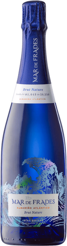 24,95 € 送料無料 | 白のスパークリングワイン Mar de Frades Brut Nature — ブリュット・ナチュール D.O. Rías Baixas ガリシア スペイン Albariño — アルバリーニョ 75 cl