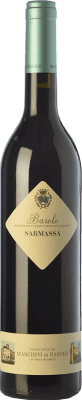 94,95 € Envio grátis | Vinho tinto Marchesi di Barolo Sarmassa D.O.C.G. Barolo Piemonte Itália Nebbiolo Garrafa 75 cl