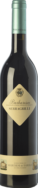42,95 € Kostenloser Versand | Rotwein Marchesi di Barolo Serragrilli D.O.C.G. Barbaresco Piemont Italien Nebbiolo Flasche 75 cl