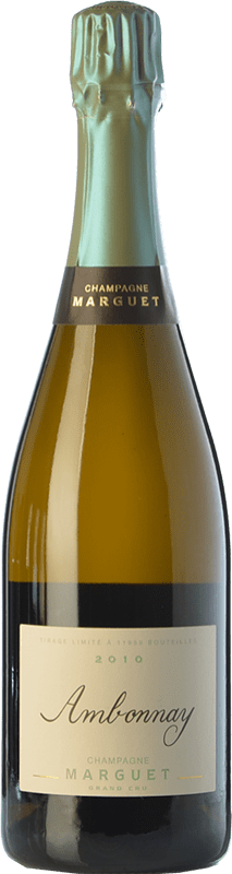 78,95 € Spedizione Gratuita | Spumante Bianco Marguet Ambonnay Grand Cru A.O.C. Champagne champagne Francia Pinot Nero, Chardonnay Eco — Biologico Bottiglia 75 cl