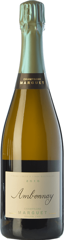 75,95 € Kostenloser Versand | Weißer Sekt Marguet Ambonnay Grand Cru A.O.C. Champagne Champagner Frankreich Spätburgunder, Chardonnay Flasche 75 cl