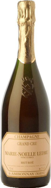 47,95 € Envio grátis | Espumante rosé Marie-Noelle Ledru Grand Cru Rosé Brut Reserva A.O.C. Champagne Champagne França Pinot Preto Garrafa 75 cl