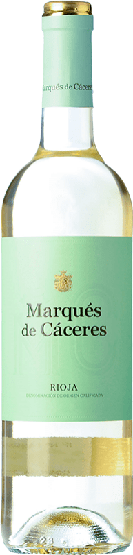 8,95 € Бесплатная доставка | Белое вино Marqués de Cáceres молодое D.O.Ca. Rioja Ла-Риоха Испания Viura — Виура Бутылка 75 cl