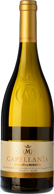 86,95 € Бесплатная доставка | Белое вино Marqués de Murrieta Capellanía старения D.O.Ca. Rioja Ла-Риоха Испания Viura бутылка 75 cl