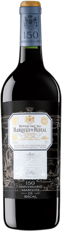 71,95 € 免费送货 | 红酒 Marqués de Riscal 150 Aniversario 大储备 D.O.Ca. Rioja 拉里奥哈 西班牙 Tempranillo, Graciano 瓶子 75 cl
