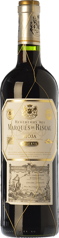 48,95 € Kostenloser Versand | Rotwein Marqués de Riscal Reserve D.O.Ca. Rioja La Rioja Spanien Tempranillo Magnum-Flasche 1,5 L