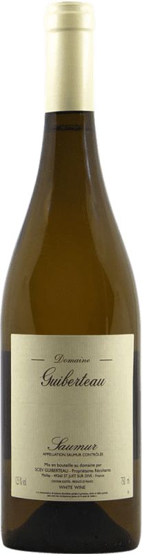 31,95 € Envio grátis | Vinho branco Domaine Guiberteau Blanc A.O.C. Saumur Loire França Chenin Branco Garrafa 75 cl