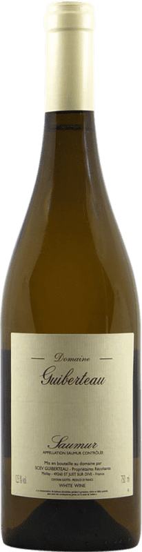 33,95 € Spedizione Gratuita | Vino bianco Domaine Guiberteau Blanc A.O.C. Saumur Loire Francia Chenin Bianco Bottiglia 75 cl