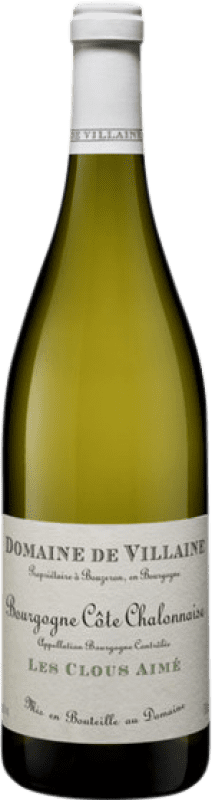 27,95 € Envio grátis | Vinho branco Domaine de Villaine Côte Chalonnaise Les Clous Aimé A.O.C. Bourgogne Borgonha França Chardonnay Garrafa 75 cl