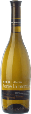 13,95 € Envío gratis | Vino blanco Marqués de Vizhoja Torre la Moreira D.O. Rías Baixas Galicia España Albariño Botella 75 cl