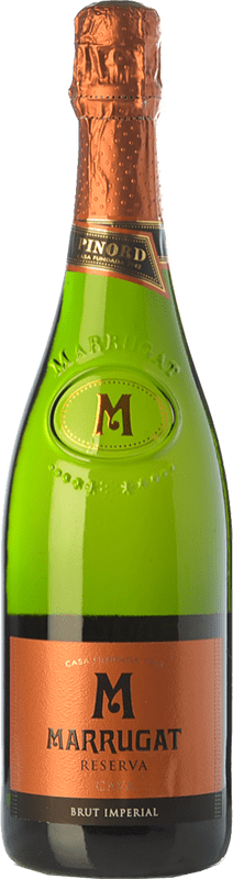 9,95 € Бесплатная доставка | Белое игристое Marrugat Imperial брют D.O. Cava Каталония Испания Macabeo, Xarel·lo, Parellada бутылка 75 cl