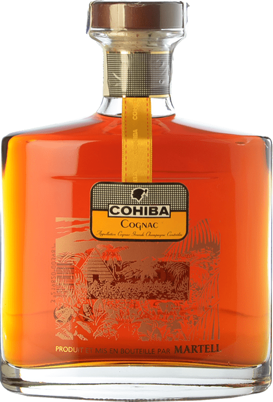 392,95 € Envio grátis | Cognac Conhaque Martell Cohiba A.O.C. Cognac França Garrafa 70 cl