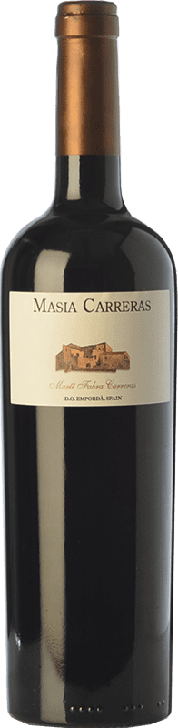 26,95 € Free Shipping | Red wine Martí Fabra Masia Carreras Negre Crianza D.O. Empordà Catalonia Spain Tempranillo, Syrah, Grenache, Cabernet Sauvignon, Carignan Bottle 75 cl