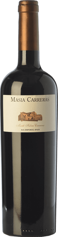 26,95 € Free Shipping | Red wine Martí Fabra Masia Carreras Negre Aged D.O. Empordà Catalonia Spain Tempranillo, Syrah, Grenache, Cabernet Sauvignon, Carignan Bottle 75 cl