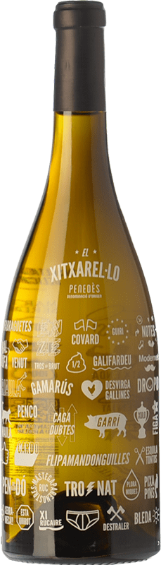 16,95 € Бесплатная доставка | Белое вино Martí Serdà El Xitxarel·lo D.O. Penedès Каталония Испания Xarel·lo бутылка Магнум 1,5 L