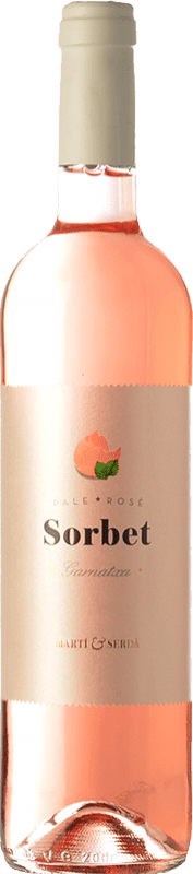 8,95 € Free Shipping | Rosé Wine Martí Serdà Sorbet Rosé Young D.O. Penedès Catalonia Spain Garnacha — Grenache Bottle 75 cl