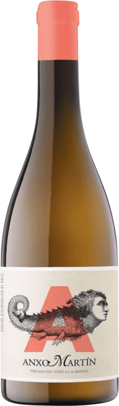 14,95 € Free Shipping | White Wine Martín Códax Anxo D.O. Rías Baixas Galicia Spain Loureiro, Albariño — Albarinho, Caíño Bottle 75 cl