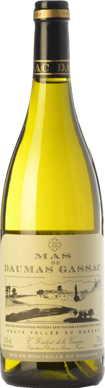 54,95 € Spedizione Gratuita | Vino Bianco Mas de Daumas Gassac I.G.P. Vin de Pays Saint Guilhem le Désert Linguadoca-Rossiglione Francia Moscato, Viognier, Chardonnay, Petit Manseng 75 cl
