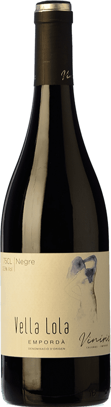 9,95 € Free Shipping | Red wine Viníric Vella Lola Negre Aged D.O. Empordà Catalonia Spain Syrah, Grenache Bottle 75 cl