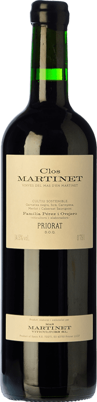 55,95 € Free Shipping | Red wine Mas Martinet Clos Crianza D.O.Ca. Priorat Catalonia Spain Merlot, Syrah, Grenache, Cabernet Sauvignon, Carignan Special Bottle 5 L