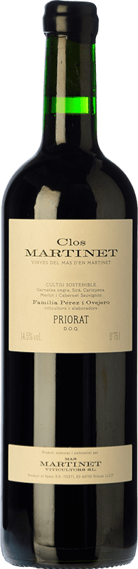 67,95 € Envio grátis | Vinho Tinto Mas Martinet Clos Crianza D.O.Ca. Priorat Catalunha Espanha Merlot, Syrah, Garnacha — Grenache, Cabernet Sauvignon, Cariñena — Carignan Eco — Biológico Garrafa Especial 5 L