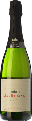 9,95 € Kostenloser Versand | Weißer Sekt Mas Romaní Brut Nature Reserve — Gereift D.O. Cava Katalonien Spanien Macabeo, Xarel·lo, Chardonnay, Parellada Flasche 75 cl