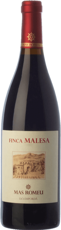 17,95 € Free Shipping | Red wine Mas Romeu Finca Malesa Crianza D.O. Empordà Catalonia Spain Merlot, Grenache Bottle 75 cl