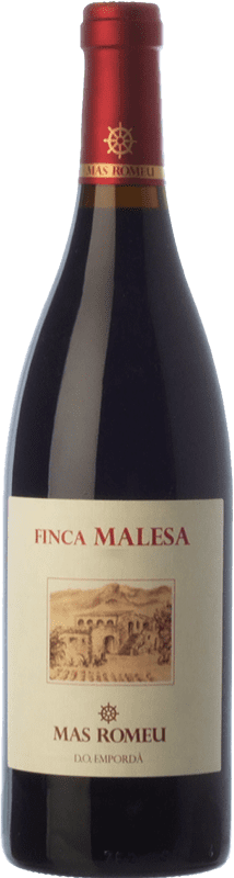 19,95 € Spedizione Gratuita | Vino Rosso Mas Romeu Finca Malesa Crianza — Invecchiato in Botte D.O. Empordà Catalogna Spagna Merlot, Garnacha — Grenache 75 cl