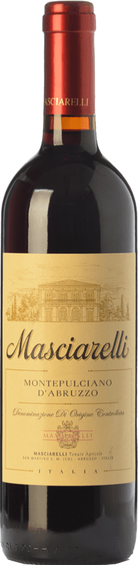 12,95 € 免费送货 | 红酒 Masciarelli D.O.C. Montepulciano d'Abruzzo 阿布鲁佐 意大利 Montepulciano 瓶子 75 cl