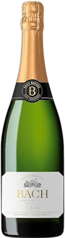 6,95 € 送料無料 | 白スパークリングワイン Bach Extrísimo ブルットの自然 若い D.O. Cava カタロニア スペイン Xarel·lo, Chardonnay, Parellada ボトル 75 cl