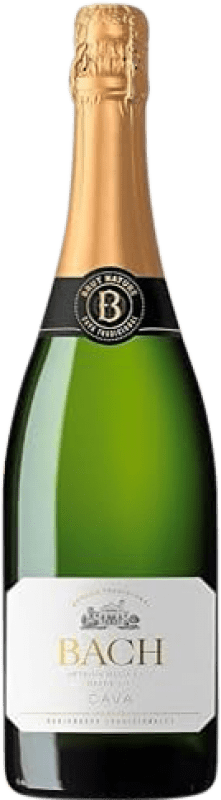6,95 € Spedizione Gratuita | Spumante Bianco Bach Extrísimo Brut Nature Giovane D.O. Cava Catalogna Spagna Xarel·lo, Chardonnay, Parellada 75 cl