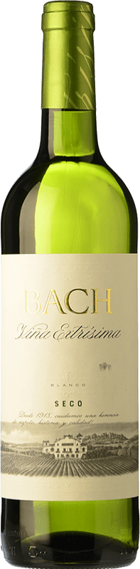 6,95 € Envío gratis | Vino blanco Bach Viña Extrísima Seco Joven D.O. Catalunya Cataluña España Macabeo, Xarel·lo, Chardonnay Botella 75 cl