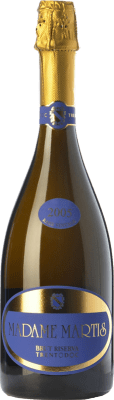93,95 € Kostenloser Versand | Weißer Sekt Maso Martis Madame Martis Reserve — Gereift D.O.C. Trento Trentino Italien Pinot Noir — Spätburgunder, Chardonnay, Pinot Meunier — Schwarzriesling Flasche 75 cl