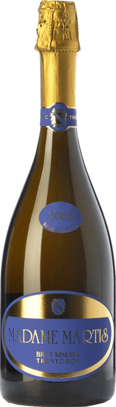 93,95 € Envoi gratuit | Vin Mousseux Blanc Maso Martis Madame Martis Réserve D.O.C. Trento Trentin Italie Pinot Noir, Chardonnay, Pinot Meunier Bouteille 75 cl