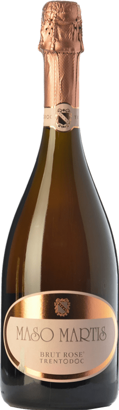 35,95 € Envio grátis | Espumante rosé Maso Martis Rosé D.O.C. Trento Trentino Itália Pinot Preto Garrafa 75 cl