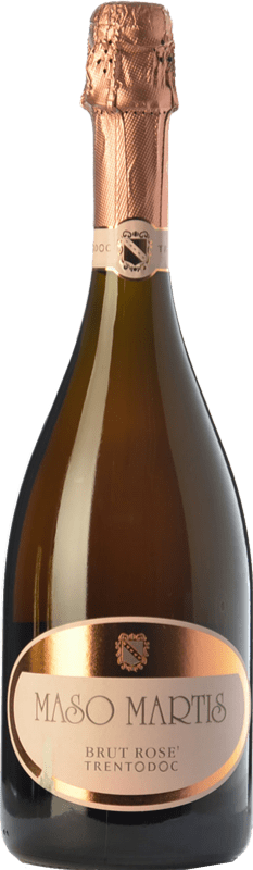 34,95 € Free Shipping | Rosé sparkling Maso Martis Rosé D.O.C. Trento Trentino Italy Pinot Black Bottle 75 cl