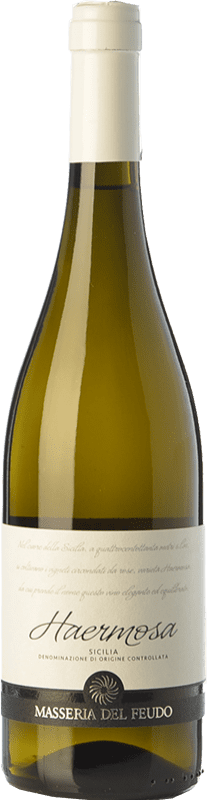 13,95 € Envoi gratuit | Vin Blanc Masseria del Feudo Haermosa I.G.T. Terre Siciliane Sicile Italie Chardonnay Eco Biologique Bouteille 75 cl